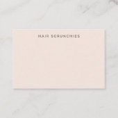 Blush-color Display Kaart Visitekaartje (Voorkant)