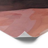 Blush Comfort – Watercolor Pink Couch Living Room Poster (Hoek)