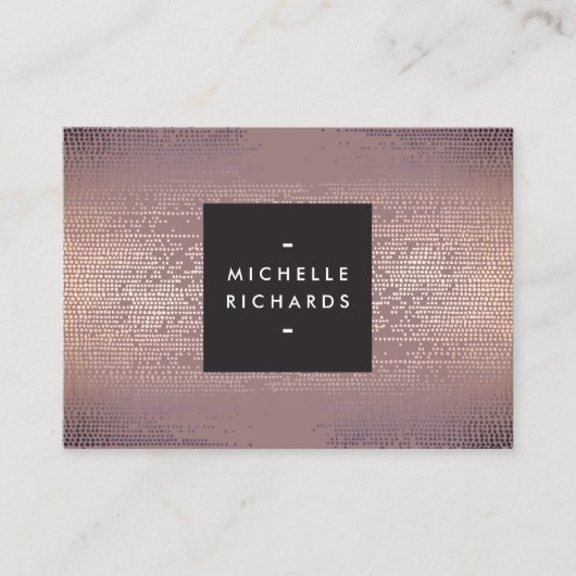 Blush Confetti regenpatroon modern Visitekaartje (Voorkant)