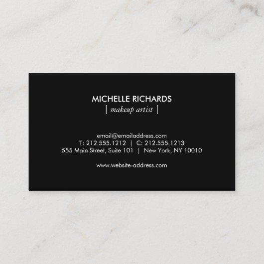 Blush Confetti regenpatroon modern Visitekaartje (Achterkant)