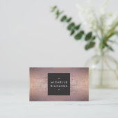 Blush Confetti regenpatroon modern Visitekaartje (Staand voorkant)