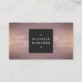 Blush Confetti regenpatroon modern Visitekaartje (Voorkant)