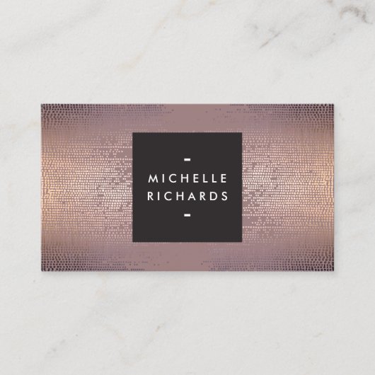 Blush Confetti regenpatroon modern Visitekaartje (Voorkant)