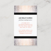 Blush Confetti Stippen make-up artist Visitekaartje (Achterkant)