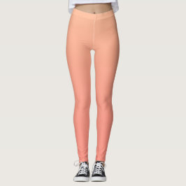 Blush Coral Gradient  Leggings