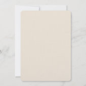 Blush Cream Boho Floral Wedding Kaart (Achterkant)