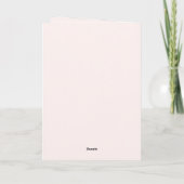 Blush Cream Harten Liefdesmatch Kaart (Achterkant)