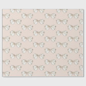 Blush Cream Heart Glasses Cadeaupapier (Vlak)