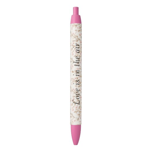Blush Cream Hearts Love Zwarte Inkt Pen (Voorkant Verticaal)