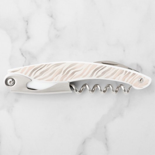 Blush Cream Luipaard Dierprint Kurkentrekker (Voorkant)