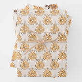 Blush Cream Oranges Fruit Christmas Inpakpapier Vel (In situ)