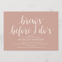 Blush Cream Rustic Wedding Rehearsal Dinner Kaart