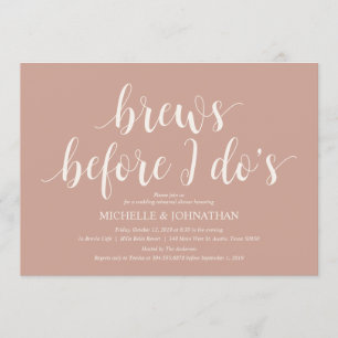 Blush Cream Rustic Wedding Rehearsal Dinner Kaart