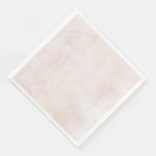 Blush Cream Waterverf textuur bruiloft Servetten (Hoek)