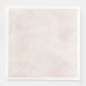 Blush Cream Waterverf textuur bruiloft Servetten (Voorkant)