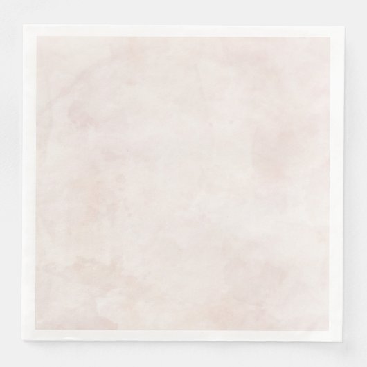 Blush Cream Waterverf textuur bruiloft Servetten (Voorkant)