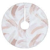 Blush Cream Witte Abstracte Kerst Kerstboom Rok (Voorkant)