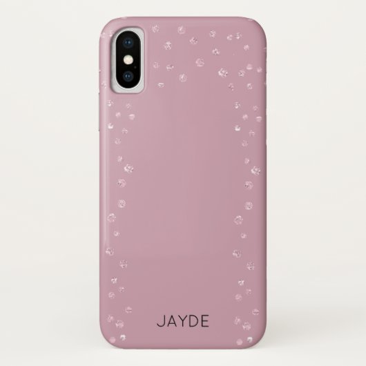 Blush Crystal Confetti Mobiele Telefoon Case (Achterkant)