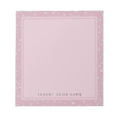Blush Crystal Confetti Notitieblok 5,5 x 6 inch (Voorkant)