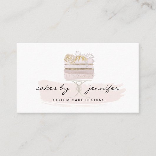 Blush Custom Cakedecorator Visitekaartje (Voorkant)