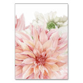 Blush Dahlias Floral Wedding Kaart (Achterkant)