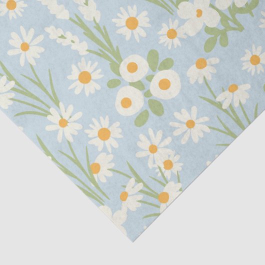 Blush Daisy floral decoupage Tissuepapier (Detail)