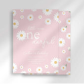 Blush Daisy Little Miss Onederful Uitnodiging