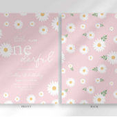 Blush Daisy Little Miss Onederful Uitnodiging