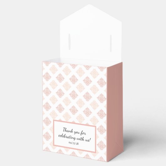  Blush Damask Bedankdoosjes (Geopend)