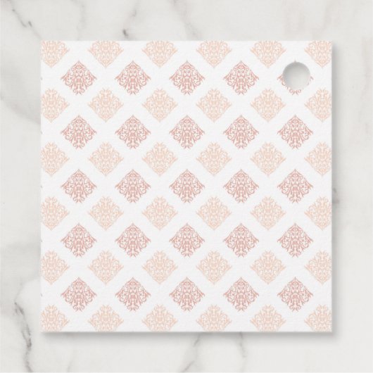  Blush Damask Bedankjes Labels (Achterkant)