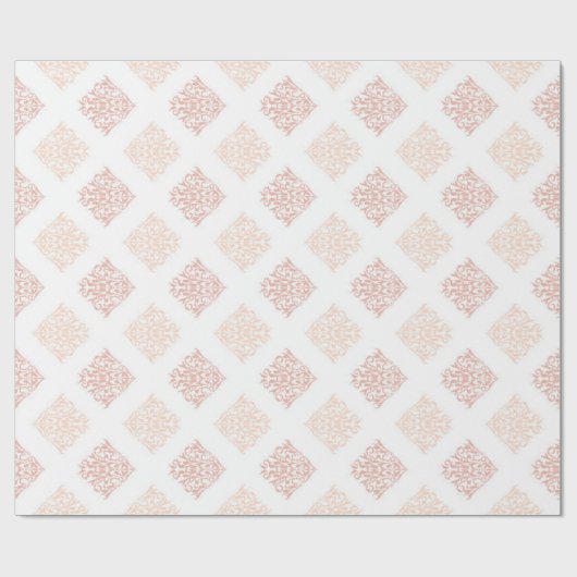  Blush Damask Cadeaupapier (Vlak)