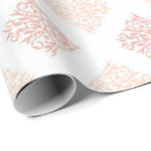  Blush Damask Cadeaupapier (Rol Hoek)