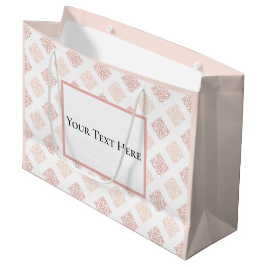  Blush Damask Groot Cadeauzakje (Voorkant Gekanteld)