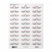 Blush Damask Monogram Wedding Invitation Labels (Full Sheet)