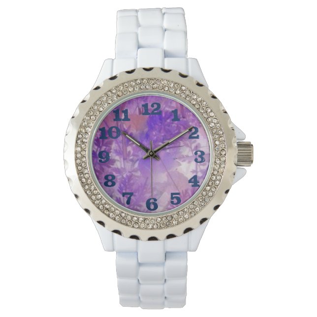 BLUSH DARK BLUE TEKST HORLOGE (Voorkant)