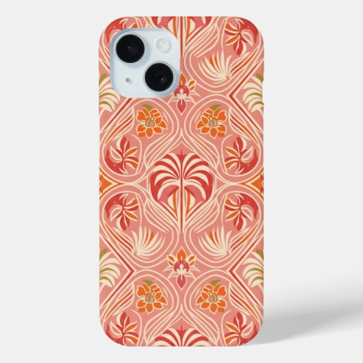 Blush Deco Palm Worpillow Case-Mate iPhone Case (Achterkant)