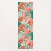 Blush Desert Bloom Watercolor Serenity Yogamat (Voorkant)
