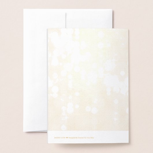 Blush Diamond Roos Gold Script Baby shower Folie Kaarten (Met envelop)
