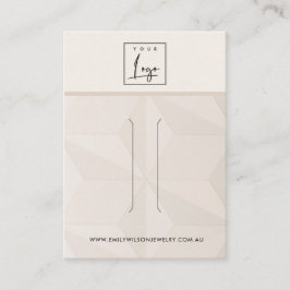 BLUSH DIAMOND TEXTURE HAIR CLIP DISPLAY-KAART VISITEKAARTJE