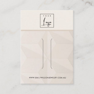 BLUSH DIAMOND TEXTURE HAIR CLIP DISPLAY-KAART VISITEKAARTJE