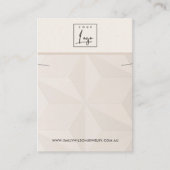 BLUSH DIAMOND TEXTURE KETTING BRACELET DISPLAY VISITEKAARTJE (Voorkant)