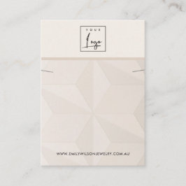 BLUSH DIAMOND TEXTURE KETTING BRACELET DISPLAY VISITEKAARTJE