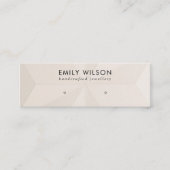 BLUSH DIAMOND TEXTURE STUD EARRING DISPLAY-KAART MINI VISITEKAARTJE (Voorkant)