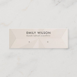 BLUSH DIAMOND TEXTURE STUD EARRING DISPLAY-KAART MINI VISITEKAARTJE
