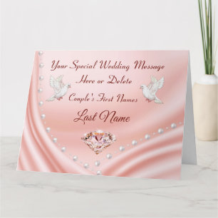 Blush Diamonds en parellen, Kaart met groot huweli