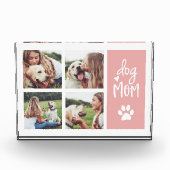 Blush | Dog mam Pawprint Collage Fotoblokken (Voorkant)