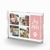 Blush | Dog mam Pawprint Collage Fotoblokken (Rechts)