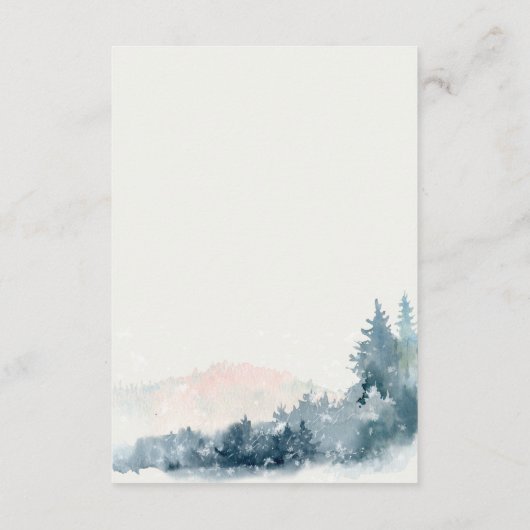 BLUSH DONKERBLAUWE BERGPINE BRUILOFT DETAILS INFORMATIEKAARTJE (Achterkant)