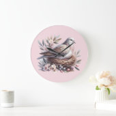 Blush Dove Nest met bloemen en olijftakken Grote Klok (Huis)