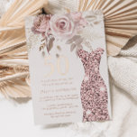 Blush Dress Fabulous 50th Birthday Roos Gold Folie Uitnodiging<br><div class="desc">Blush Dress Fabulous 50th Birthday Party Roos Gold Foil Uitnodiging Prachtige Blush Dusty Roos Flowers Bekijk andere uitnodigingen in onze niche en nestwinkel</div>